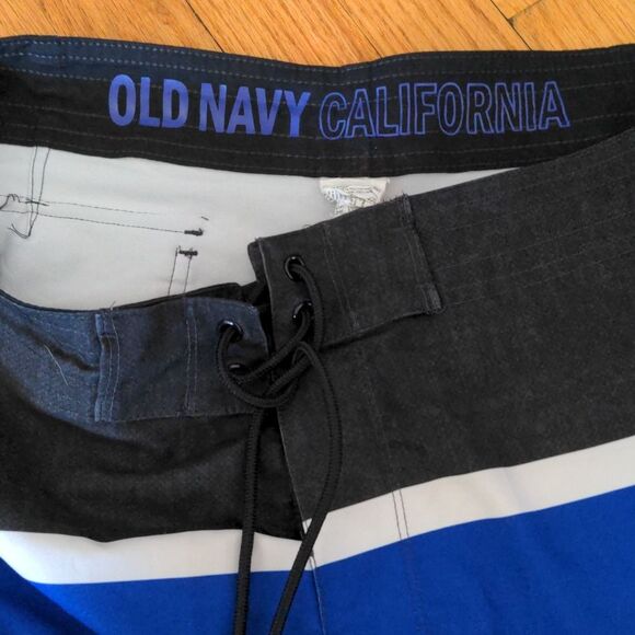 Excellent Condition Old Navy California Mens Swimming Trunks No Lining W Pocket - Picture 4 of 4